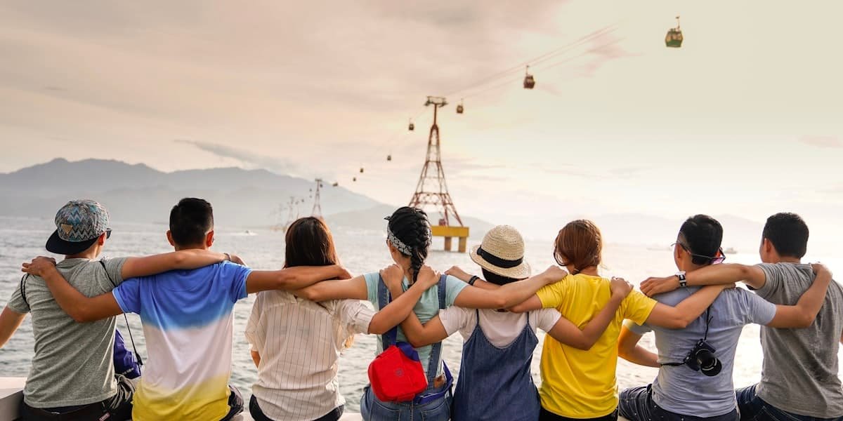 International students socializing in Germany